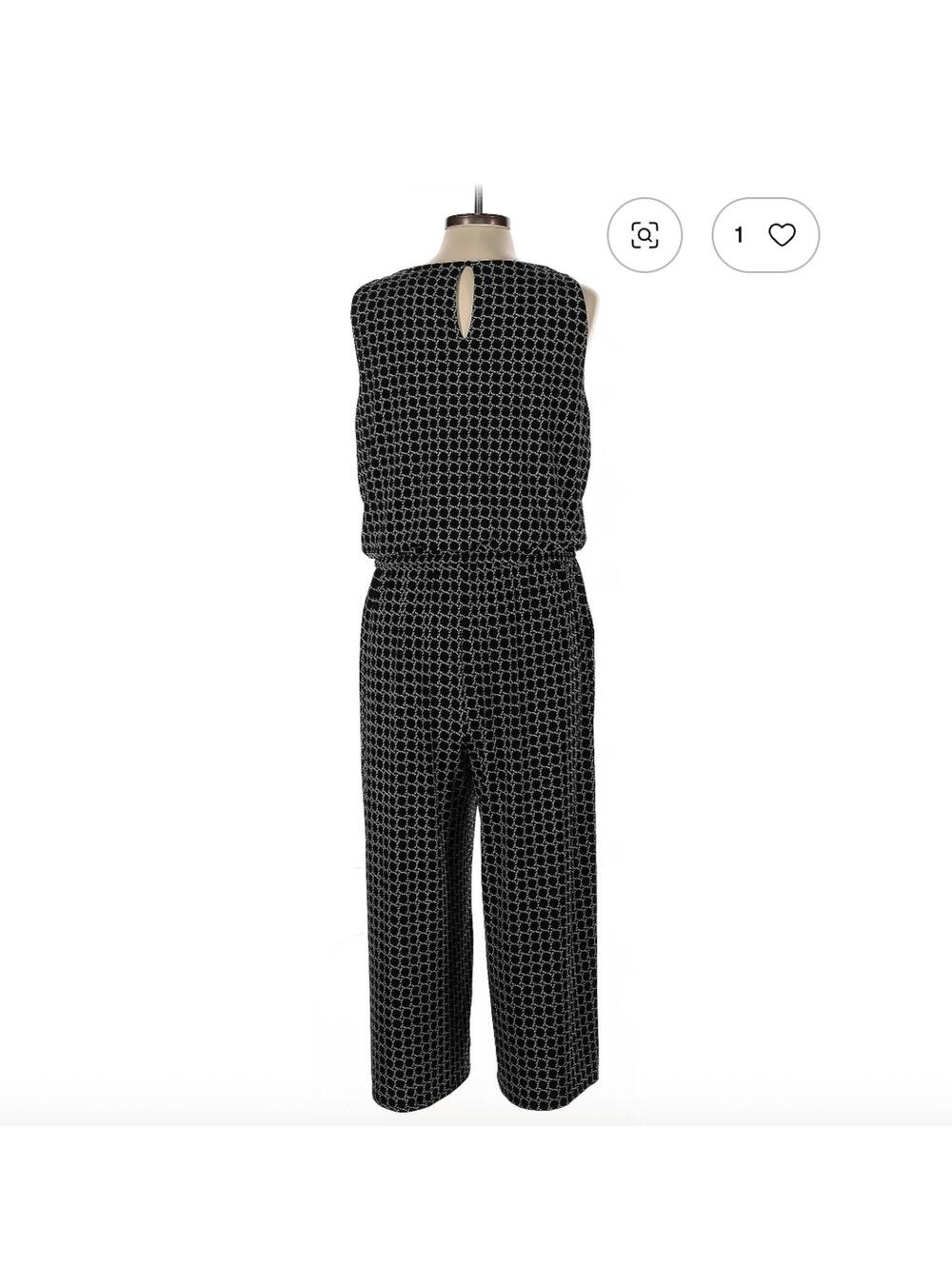 White House Black Market Sleeveless Jumpsuit Size L - Picture 2 of 4